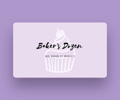 Baker's Dozen Card Design